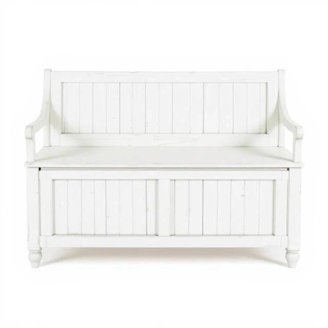 CoastalWhite Storage Bench