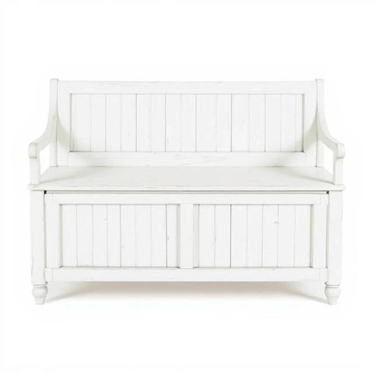 CoastalWhite Storage Bench